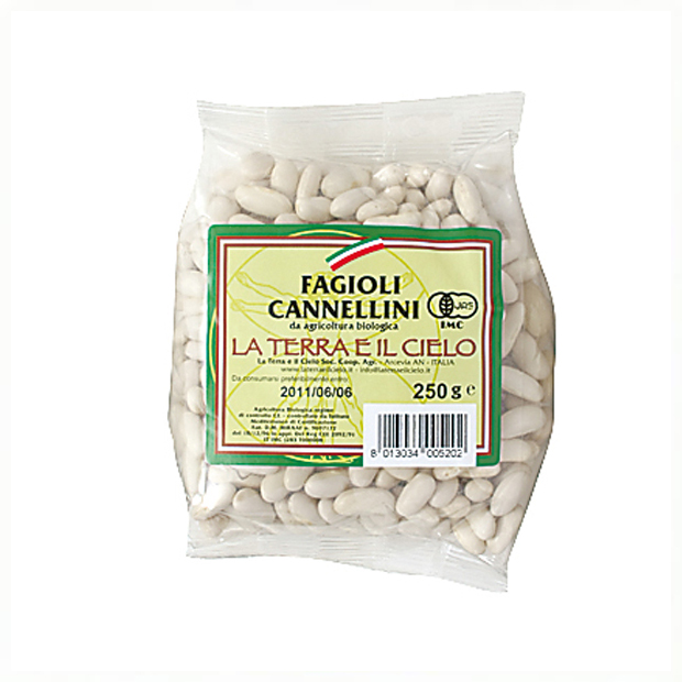 【ラ・テラ　イルチェロ】 オーガニック“白いんげん豆(カンネリーニ)”　乾豆