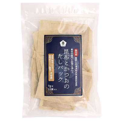 【ムソー】昆布とかつおのだしパック7g×12