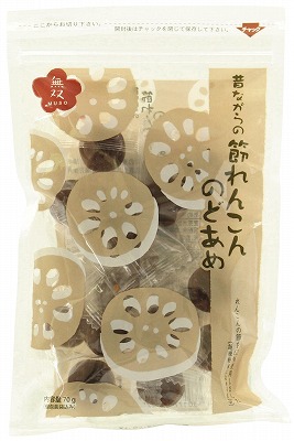 【無双本舗】節れんこんのど飴70g