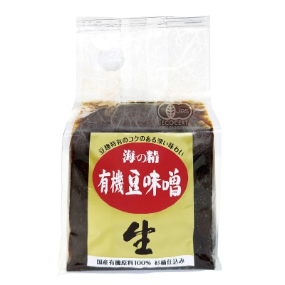 【海の精】国産有機･豆味噌700g