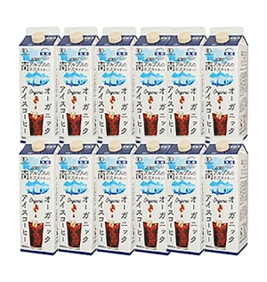 【ムソー】オーガニックアイスコーヒー微糖1000ml　1ケース12本入り