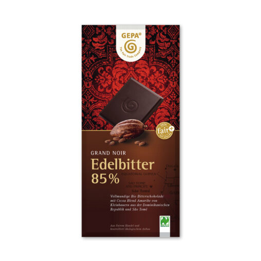 【GEPA】 グランノワール ビオ ダークチョコレート 85% 100g