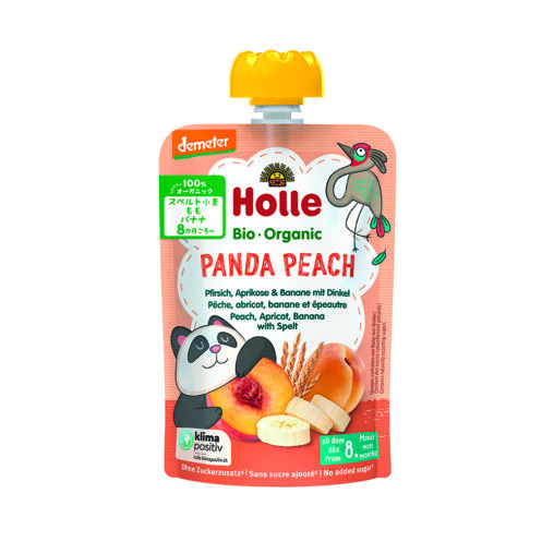 【Holle】 有機ベビースムージー パンダピーチ 100g