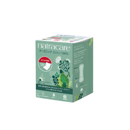 【natracare】 パンティライナー ノーマル 18個入