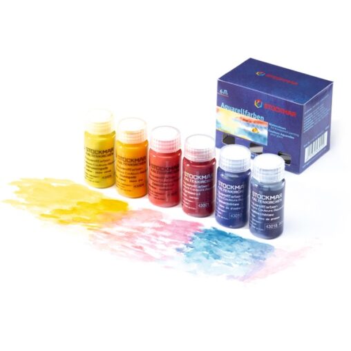 【STOCKMAR】 水彩絵の具 三原色20ml 6本セット
