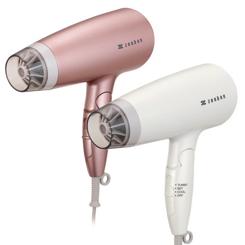 ゼンケン 電磁波低減 ヘアケアドライヤー ZD-750W（パールホワイト）