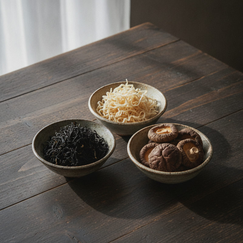 ひじき・寒天・干し椎茸