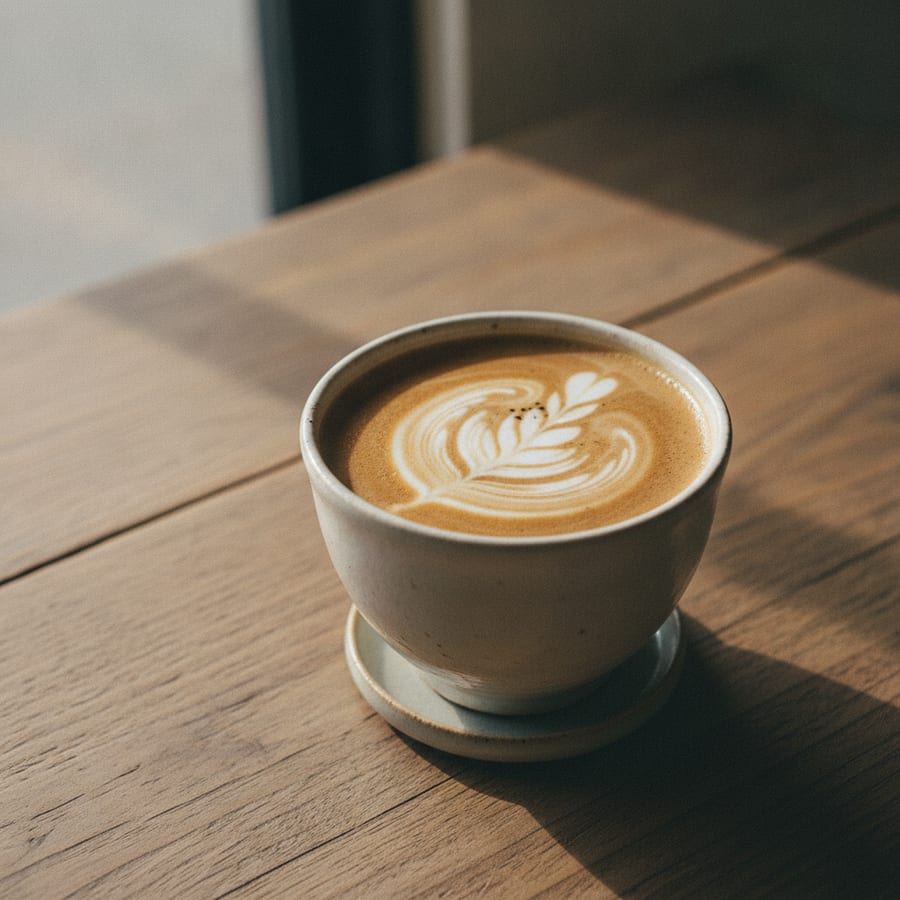 有機ほうじ茶で、3分のほうじ茶ラテ