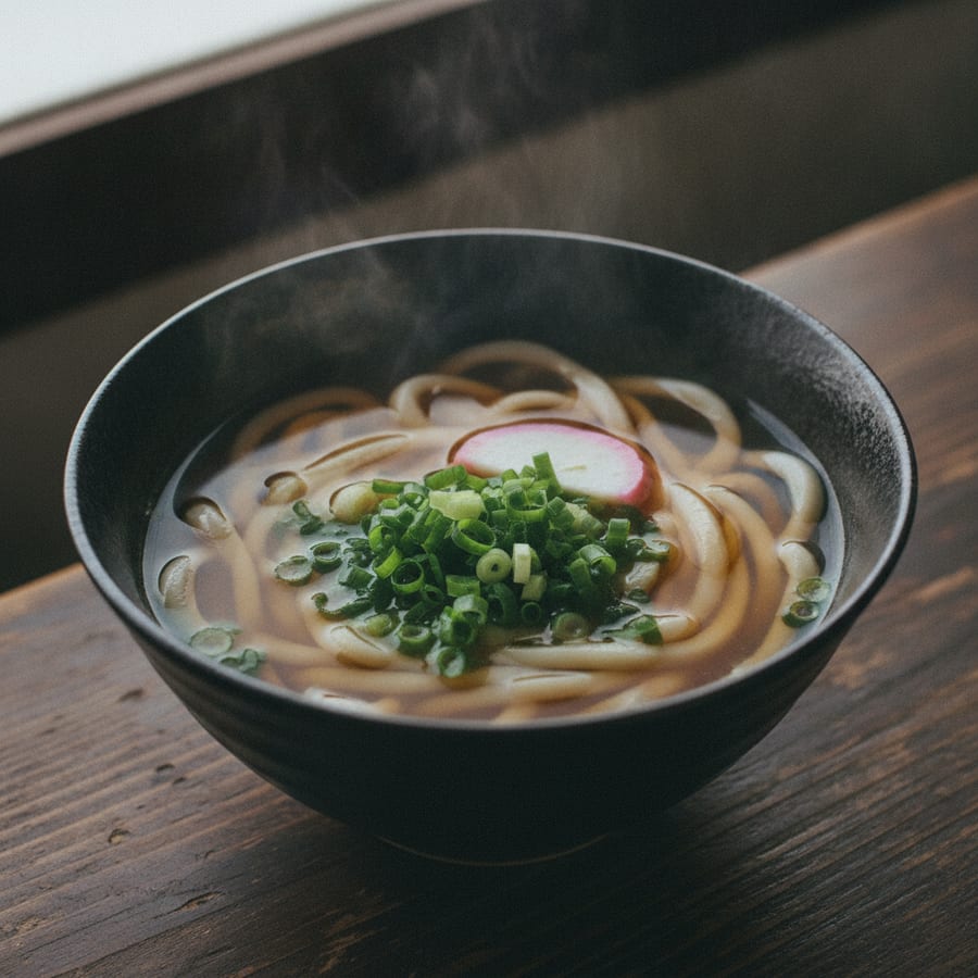 淡路島手延べうどんで、10分のにゅうめん風うどん