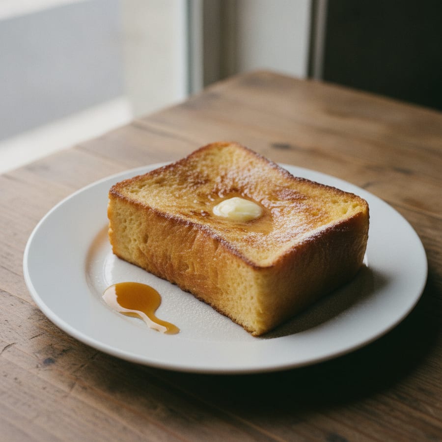 マルベリー食パンで、3分のフレンチトースト