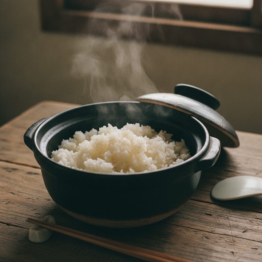 福井県産有機ミルキークイーンで、10分の土鍋ご飯