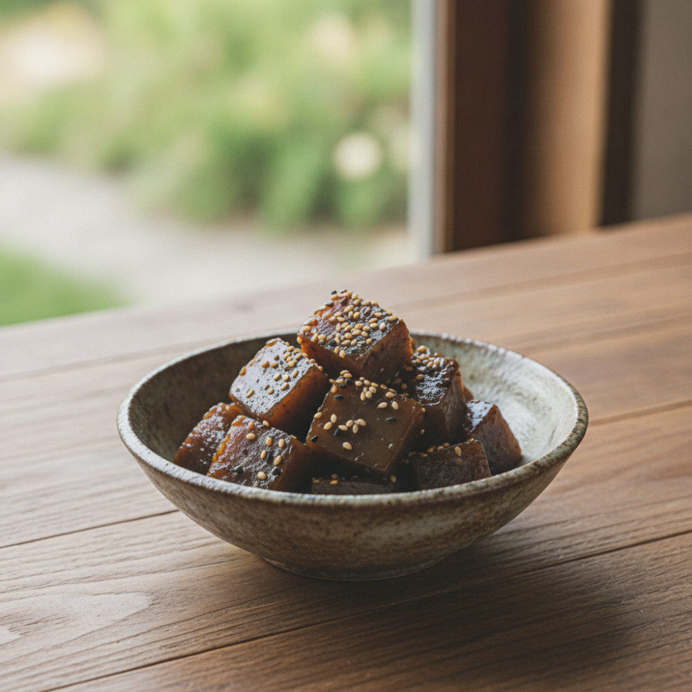 こんにゃくで、5分の甘辛煮