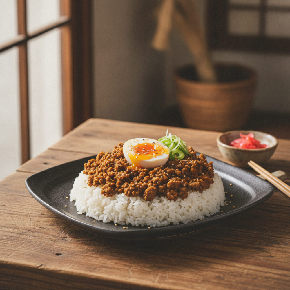 大豆ミートで、10分のドライカレー