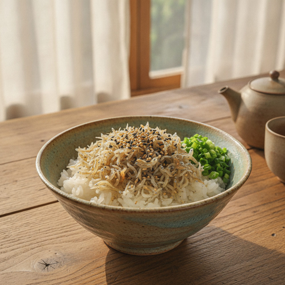 ちりめんじゃこで、3分のじゃこご飯