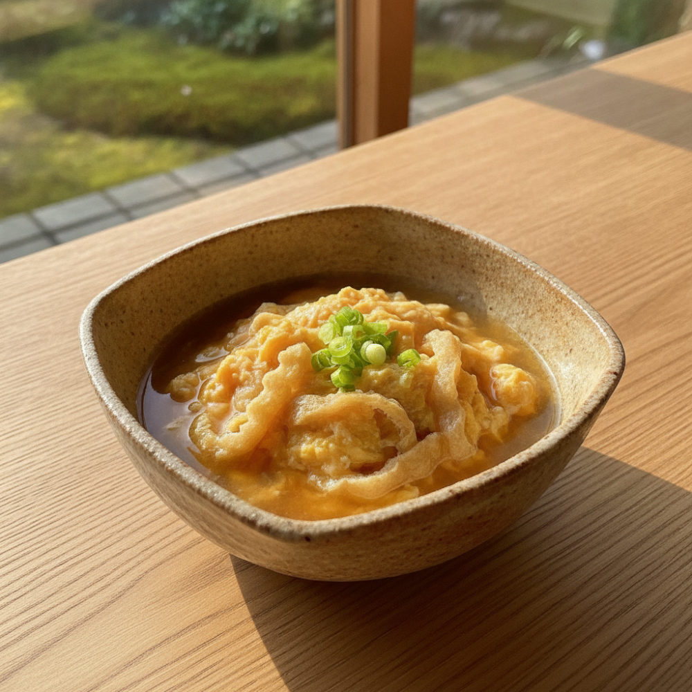 麩で、5分のお麩の卵とじ