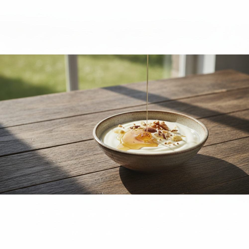 蜂蜜とヨーグルトで3分の朝食