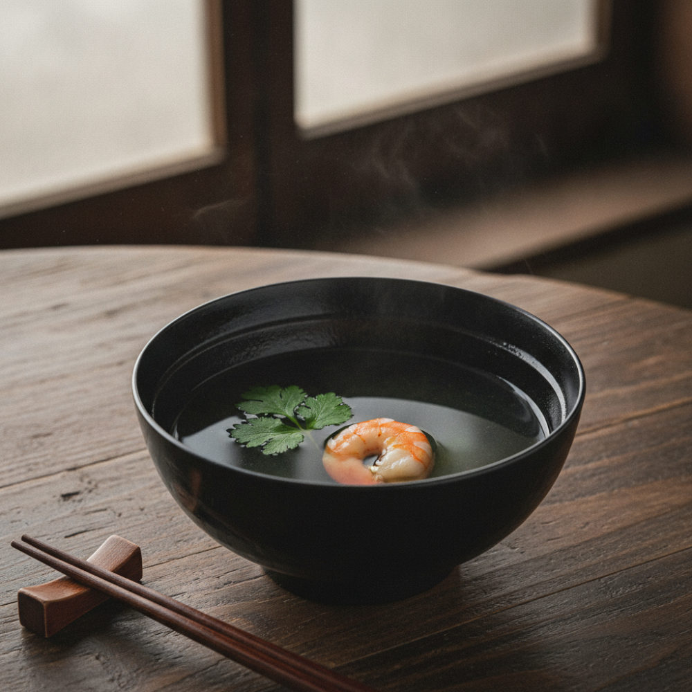 だしで、5分のお吸い物