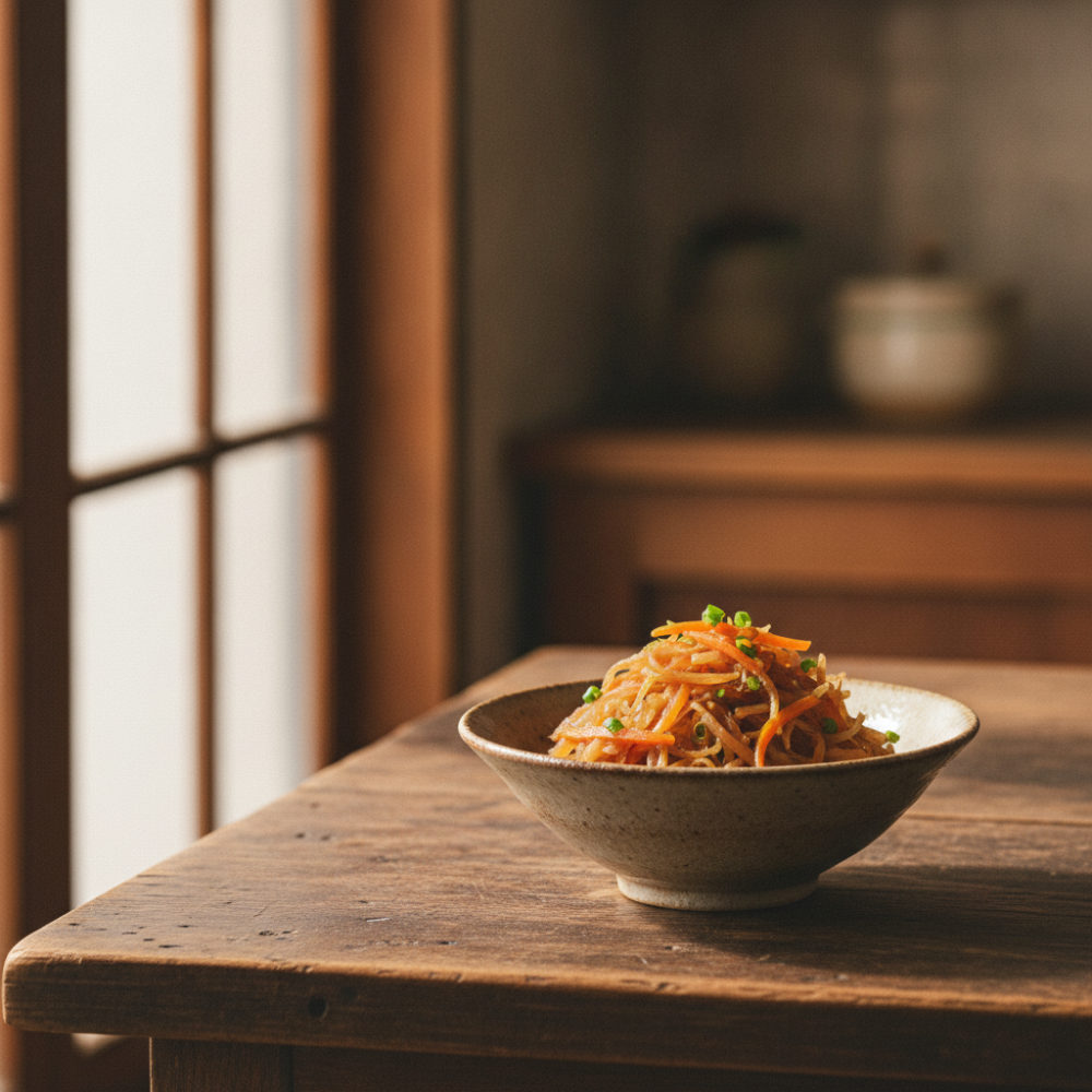 切干大根で、10分の煮物