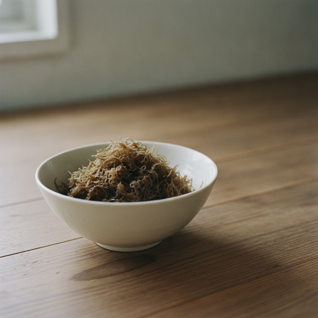 とろろ昆布を器に入れた様子