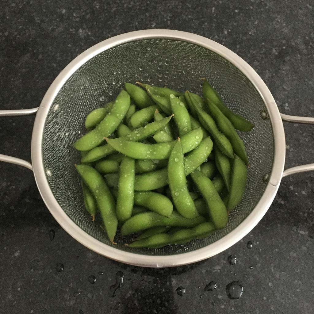 水気を切った茹で大豆