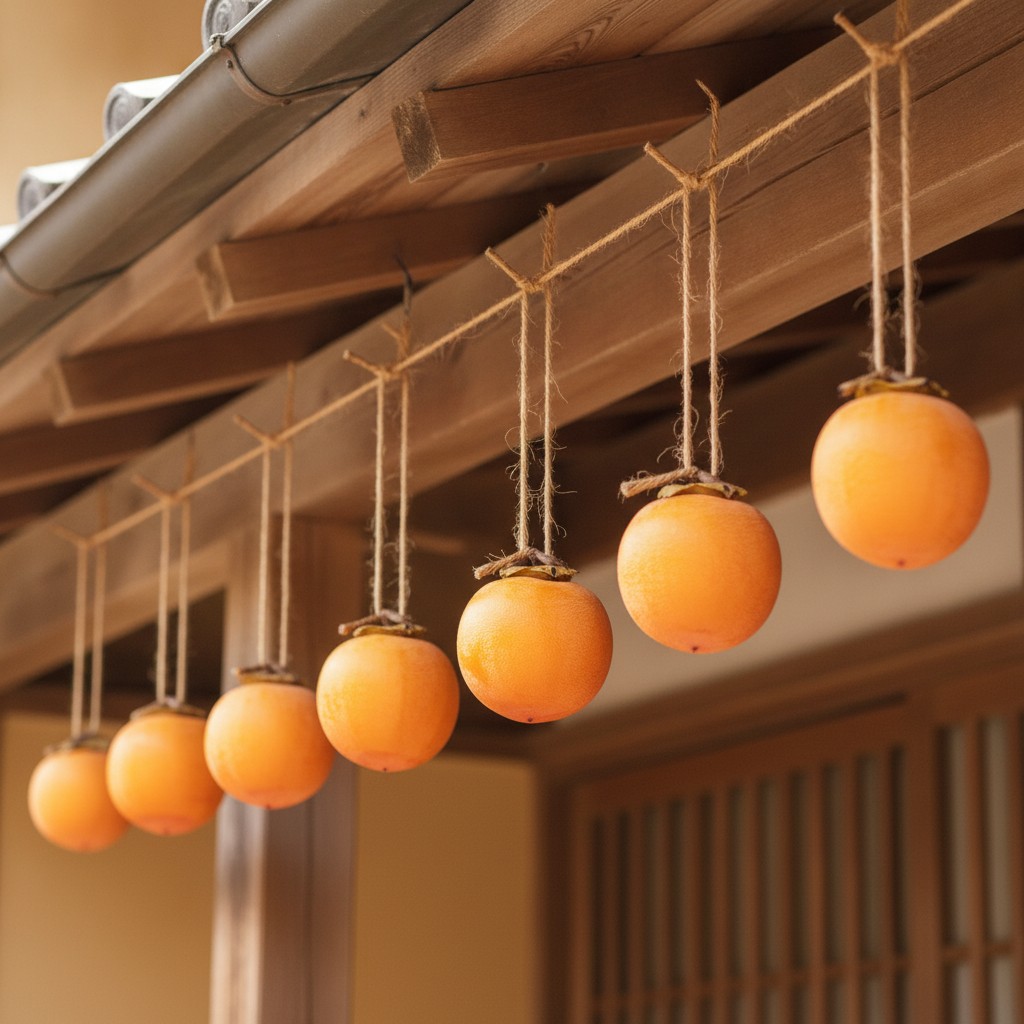 吊るした干し柿