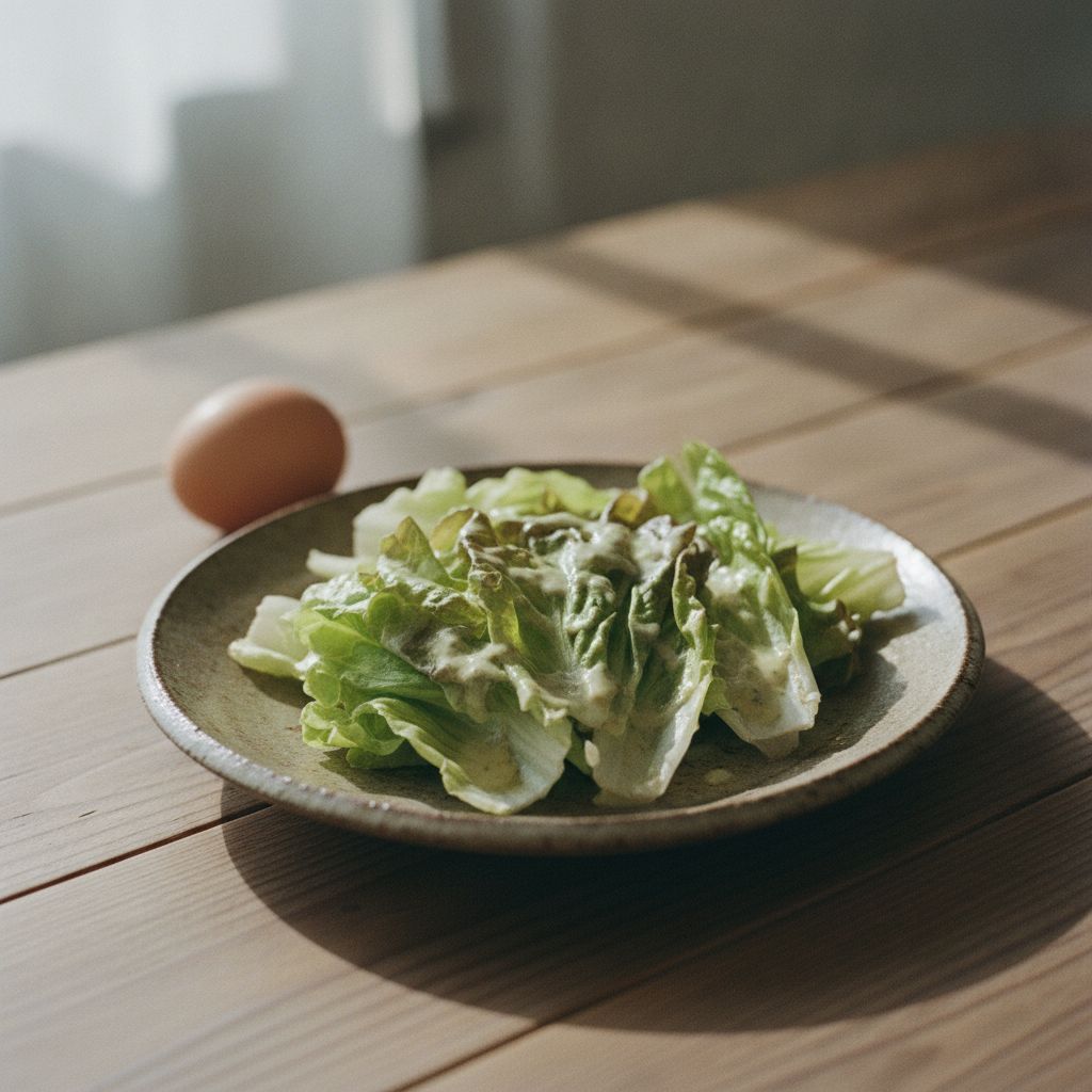 温野菜にしたレタス