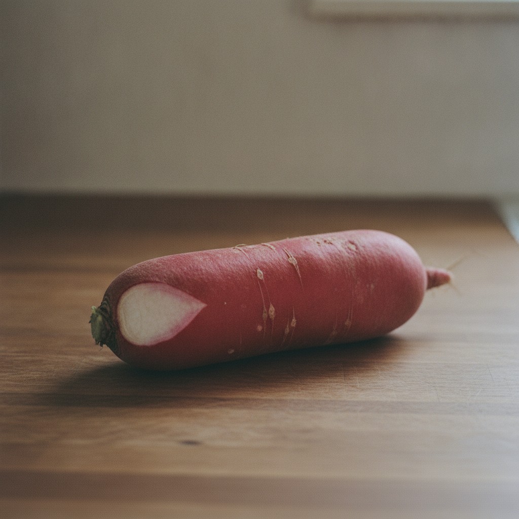 丸ごとの赤大根