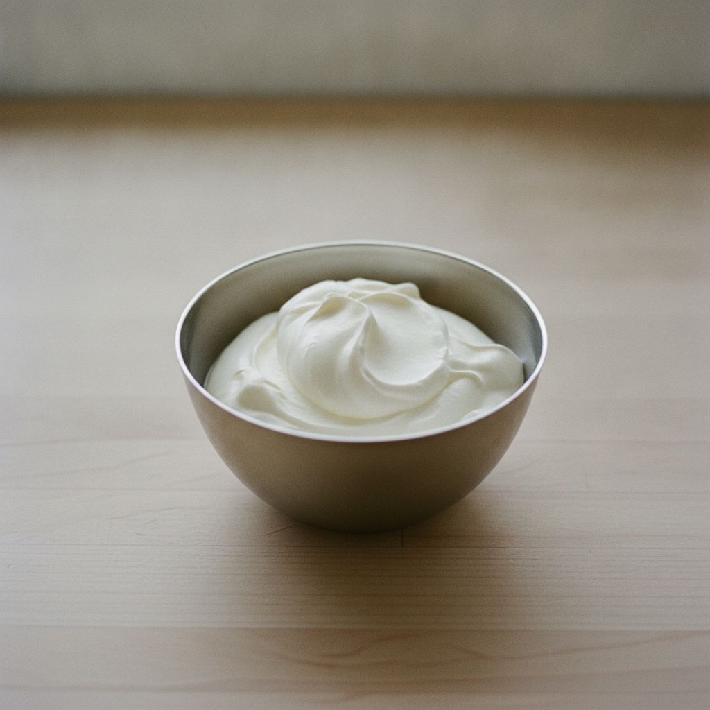 ボウルで軽く泡立てた生クリーム