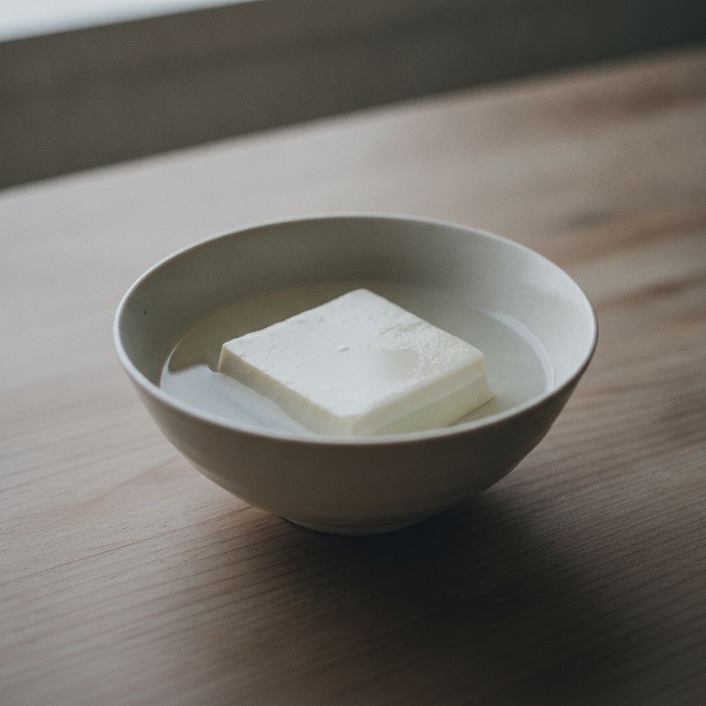 ボウルの中の豆腐