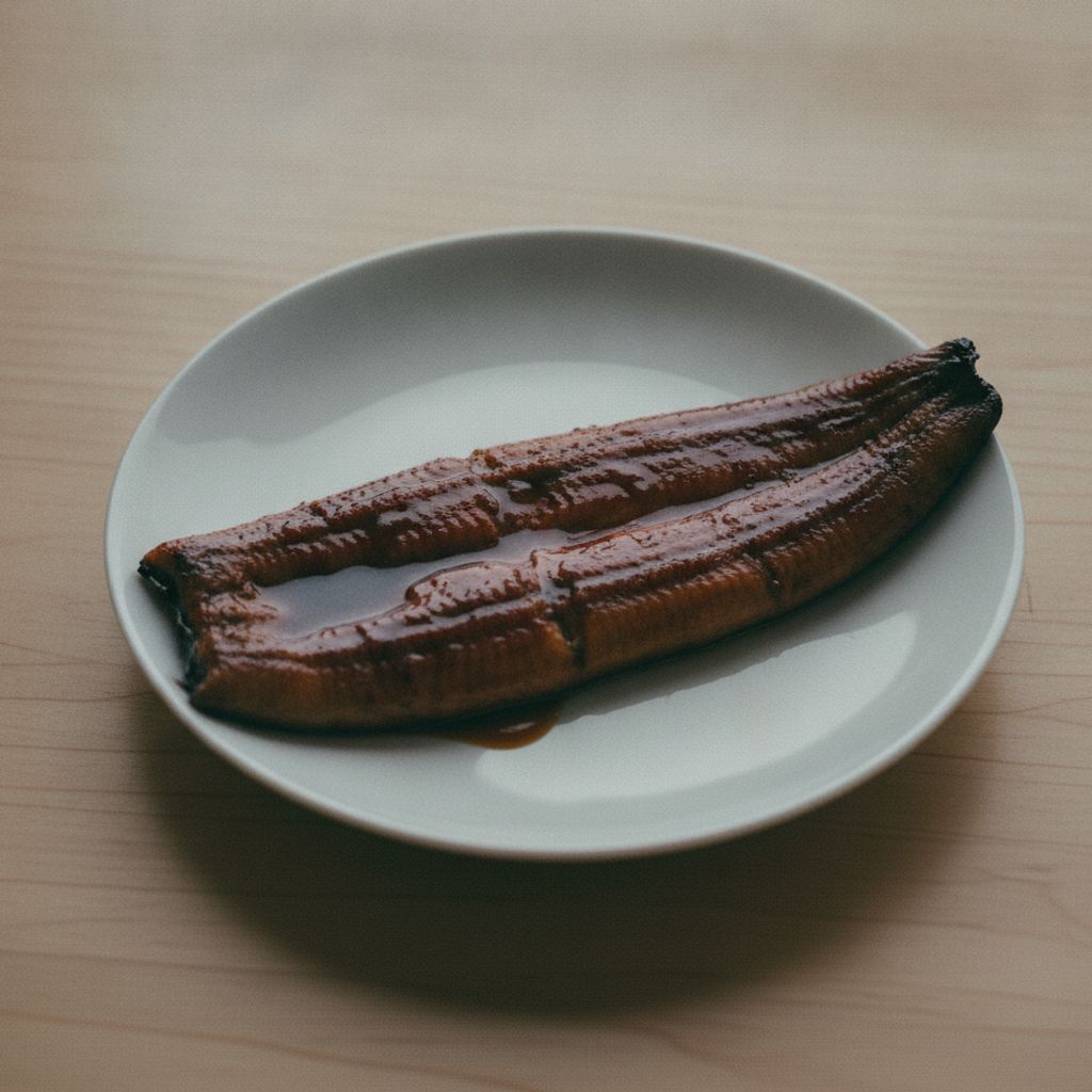 皿に乗った蒲焼きうなぎ