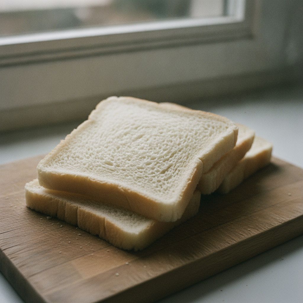 まな板に重ねられた食パン